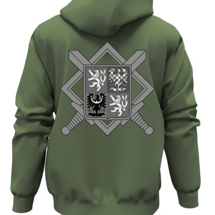 mikina striker olivova znak acr velky