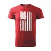tricko striker vlajka usa cervene