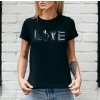 cerne triko love army damske