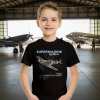 tricko cerne supermarine spitfire detske