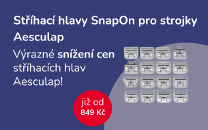 Stříhací hlavy SnapOn pro strojky Aesculap za sníženou cenu