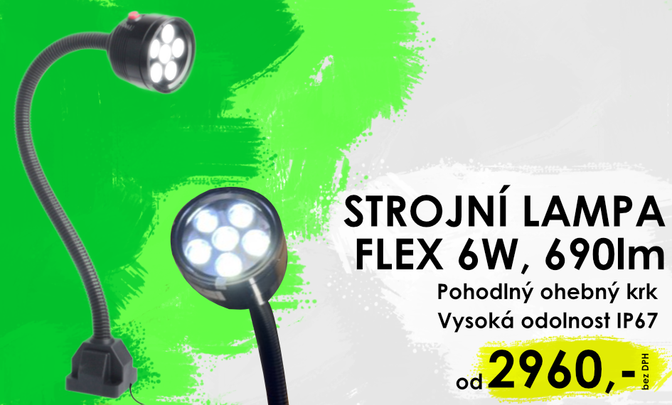 Strojní lampa FLEX 6W