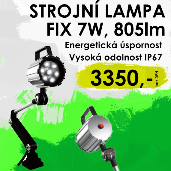 Strojní lampa FIX 7W