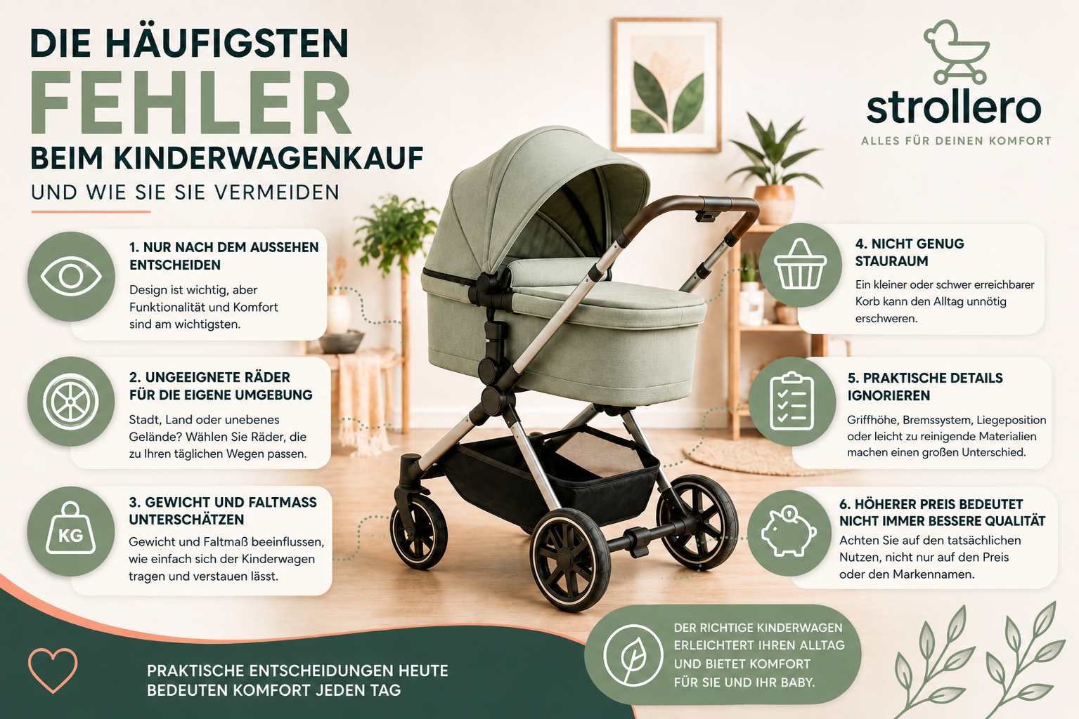 Die häufigsten Fehler beim Kinderwagenkauf (und wie Sie sie vermeiden)
