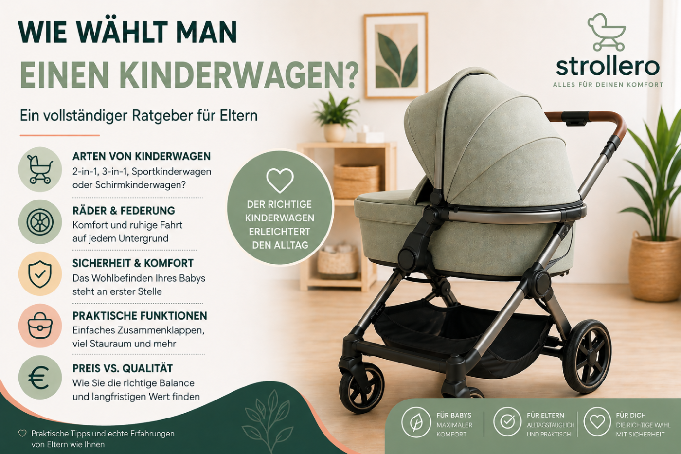 So wählen Sie den richtigen Kinderwagen: Ein Expertenratgeber für Eltern