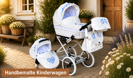 Handbemalte Kinderwagen