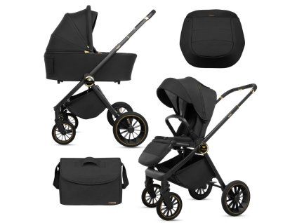 babylux rosso black 2 in 1 stroller