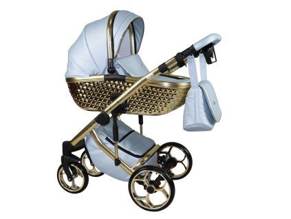 sojan xsara exclusive blue gold carrycot 2 in 1 stroller