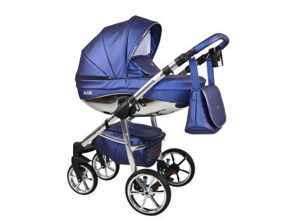 sojan mami exclusive navy blue 2 in 1 stroller