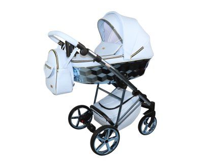 sojan zoya exclusive baby blue 2 in 1 stroller side