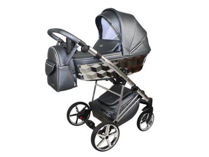 sojan zoya exclusive ice silver 2 in 1 stroller side