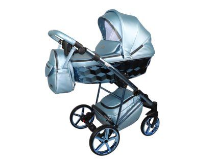 sojan zoya exclusive mint blue 2 in 1 stroller front view
