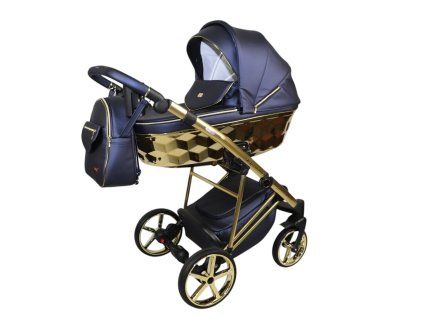 sojan zoya exclusive navy blue 2 in 1 stroller side