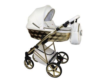 sojan zoya exclusive white 2 in 1 stroller front view