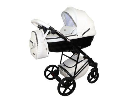 sojan zoya exclusive white black 2 in 1 stroller front view