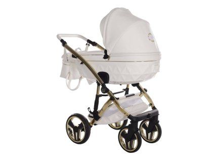 Diamond pattern texture close-up on Junama Candy Premium White stroller