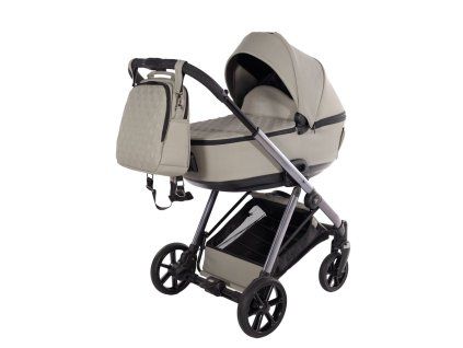 Junama Space V3 Green premium stroller front view with green finish