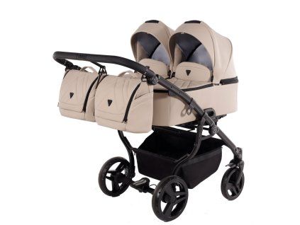 Junama Duo V3 Eco Beige stroller wheels designed for smooth and stable ride