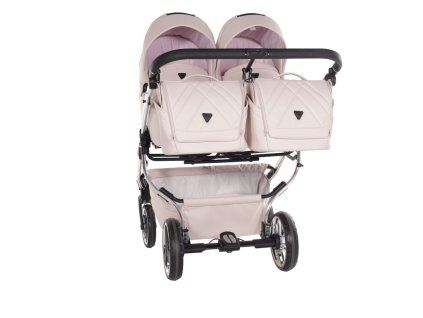 Junama Duo V3 Eco Pink luxury baby stroller main view with elegant pink design