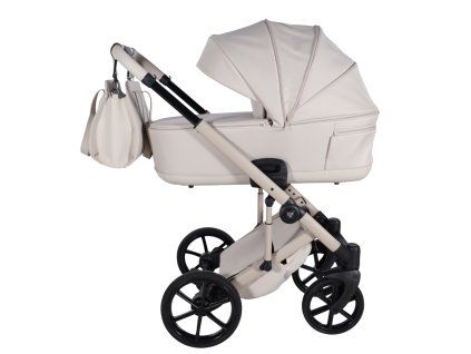 Junama Termo Ellegante Beige luxury baby stroller main view with elegant beige design