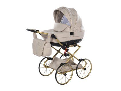 Junama Heart Mini Classic Beige luxury baby stroller main view with elegant beige design