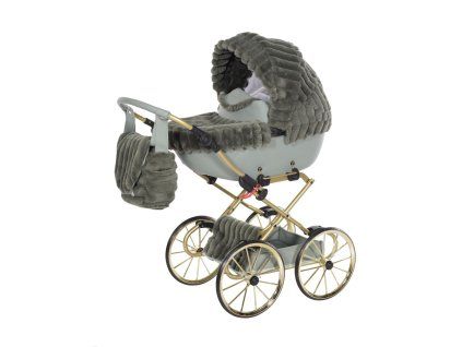 Junama Muffy Mini Green premium baby stroller front view with green finish