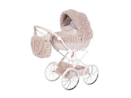 Junama Muffy Mini Pink premium baby stroller front view with pink finish