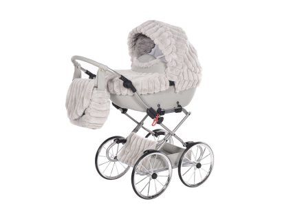 Junama Muffy Mini Grey premium baby stroller front view with grey finish