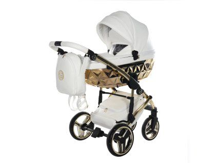 Junama Hand Craft White luxury stroller full set