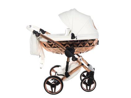 Junama Hand Craft White Copper luxury stroller
