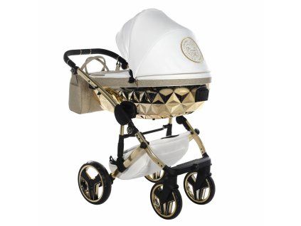 Junama Hand Craft Glitter Gold luxury stroller full set