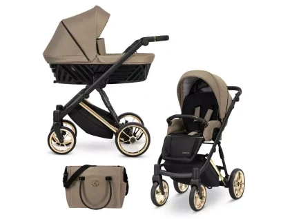 kunert ivento caramel gold frame 2 in 1 stroller main view