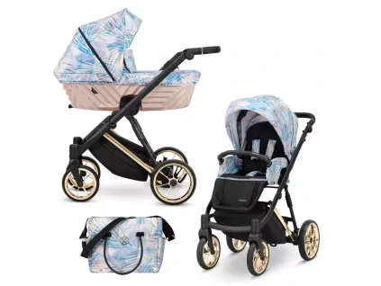 kunert ivento pastel grass gold frame 2 in 1 stroller main view
