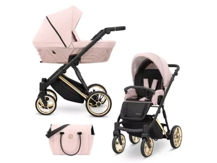 kunert ivento smokey pink gold frame 2 in 1 stroller main view