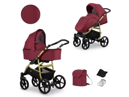 kunert mata bordo golden frame 2 in 1 stroller main view