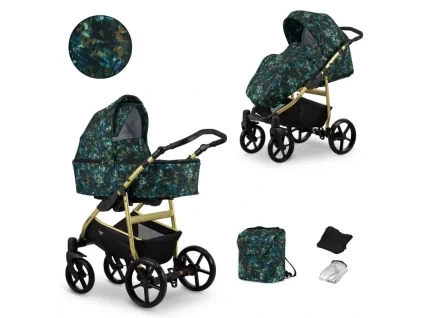 kunert mata leaves golden frame 2 in 1 stroller main view