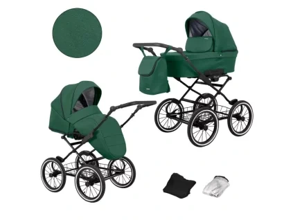 kunert romantic green 05 black frame 2 in 1 stroller