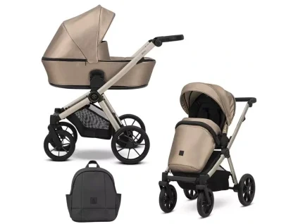 kunert brav cappucino eco champagne frame 2 in 1 stroller