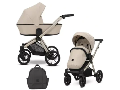 kunert brav cream champagne frame 2 in 1 stroller