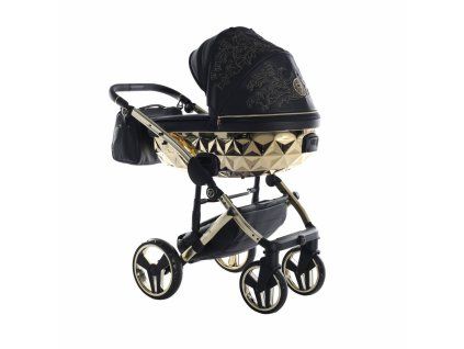 Rear structure and suspension system of Junama Enzo Black stroller