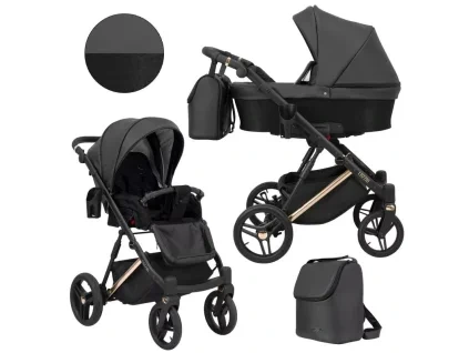 kunert lazzio premium black 11 copper frame 2 in 1 stroller