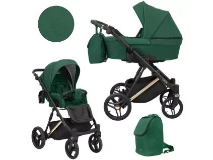 kunert lazzio premium green 05 copper frame 2 in 1 stroller