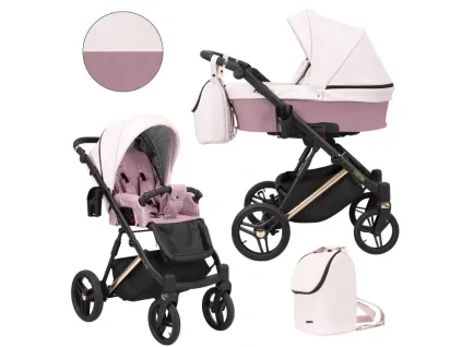 kunert lazzio premium pink 15 copper frame 2 in 1 stroller