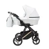 kunert lazzio premium white smokey 16 copper frame 2 in 1 stroller side view