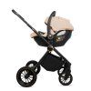 babylux rosso beige 2 in 1 stroller carseat installed