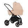 babylux rosso beige 2 in 1 stroller back view