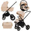 babylux rosso beige 3 in 1 stroller