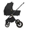 babylux rosso black 2 in 1 stroller side view