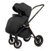 babylux rosso black 2 in 1 stroller sport view