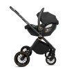 babylux rosso black 2 in 1 stroller carseat installed